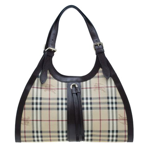 fake classic check burberry bag|pre owned burberry bags.